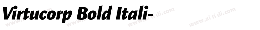 Virtucorp Bold Itali字体转换 Virtucorp Bold Itali字体转换